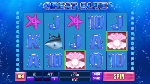 Great Blue Slot Reels